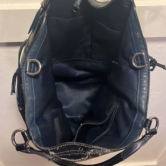 Large Navy Coach Purse - Picture 4 of 4